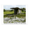 Poulnabrone Portal Tomb, Burren, County Clare Ireland postcard 