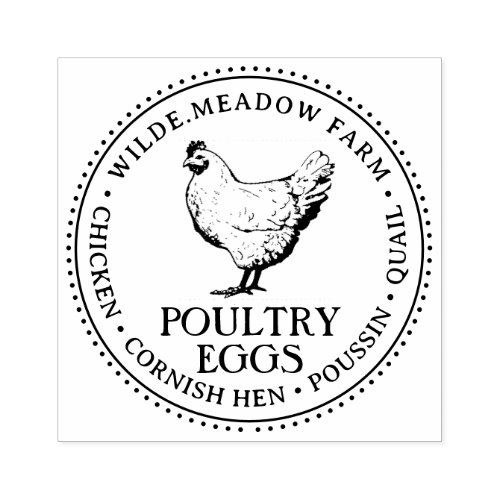 POULTRY FARM Poultry Products Eggs Farm Market Rubber Stamp