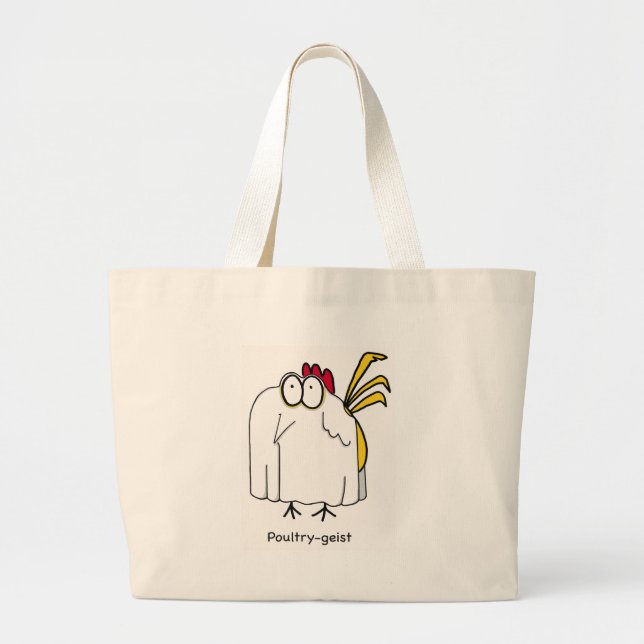 Poultry-geist Large Tote Bag (Front)