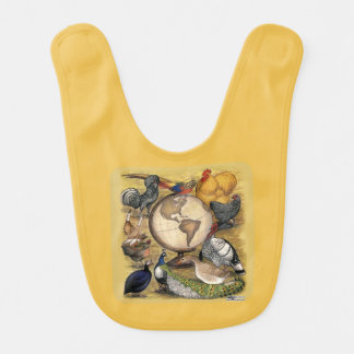 Poultry of the World Baby Bib