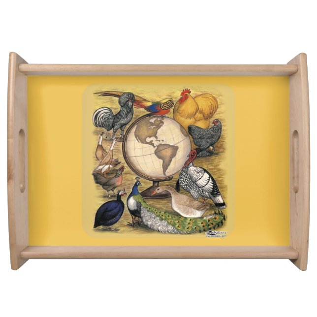 Poultry of the World Serving Tray (Front)