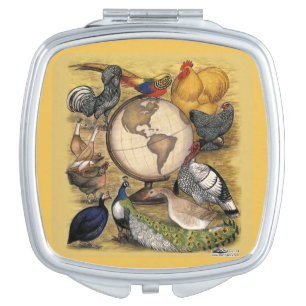 Poultry of the World Vanity Mirror