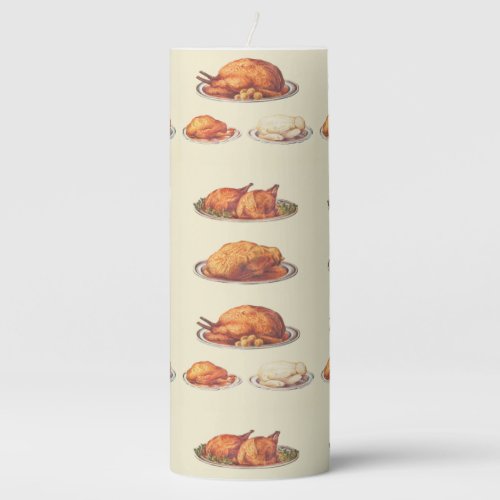 Poultry Roast Fowls Roast Goose Roast Turkey Pillar Candle