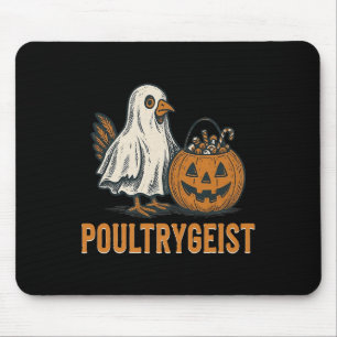 Poultrygeist Chicken Ghost Pumpkin Costume Hallowe Mouse Pad