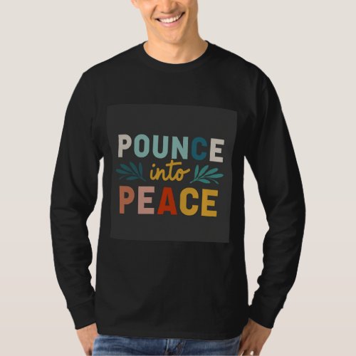 Pounce into Peace boys tshirt design 
