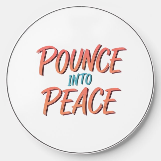 Pounce into Peace Wireless Charger (Front)