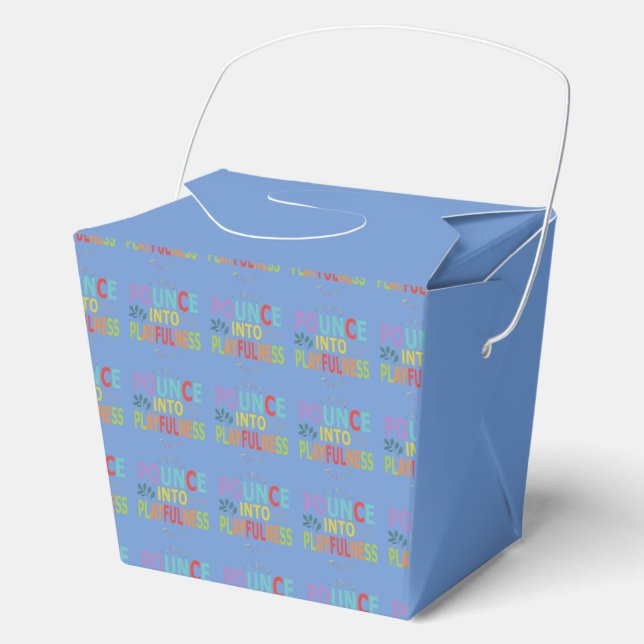 "Pounce into Playfulness.Favor Box (Front)