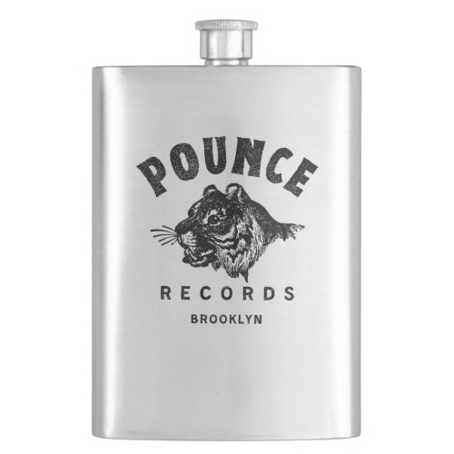 Pounce Records Flask