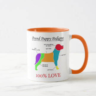 Pound Puppy Pedigree Mug