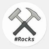 crossed rock hammers