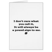 Pound Sign (Front)