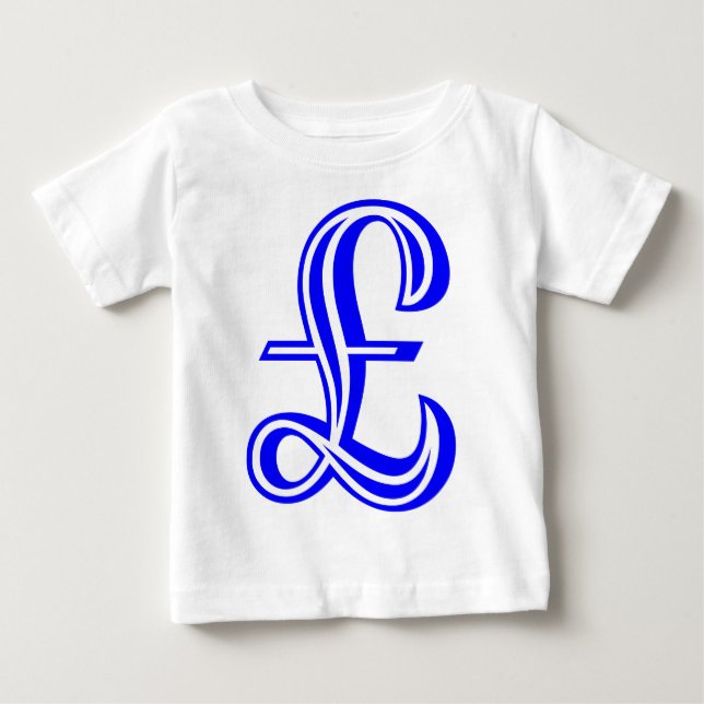 Pound Sign - Blue Baby T-Shirt (Front)