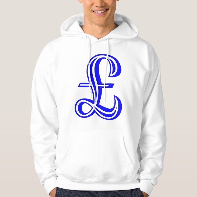 Pound Sign - Blue Hoodie (Front)
