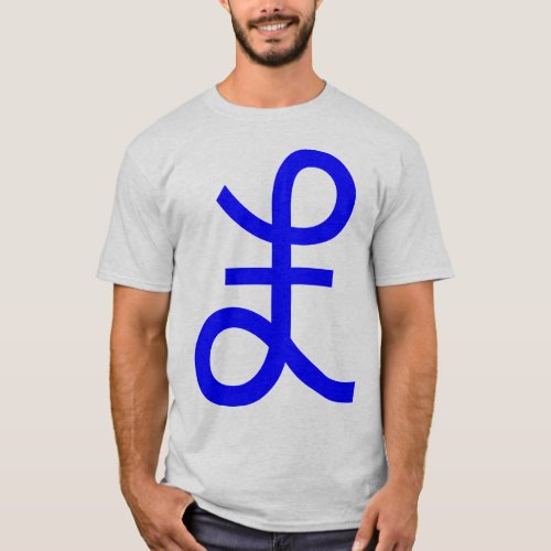 Pound Sign _ Blue T_Shirt