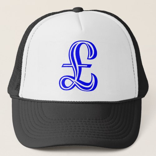Pound Sign _ Blue Trucker Hat