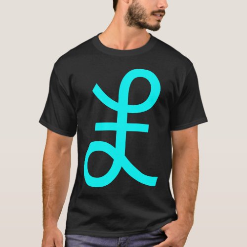 Pound Sign _ Cyan T_Shirt