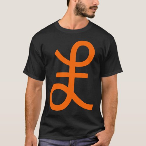 Pound Sign _ Orange T_Shirt