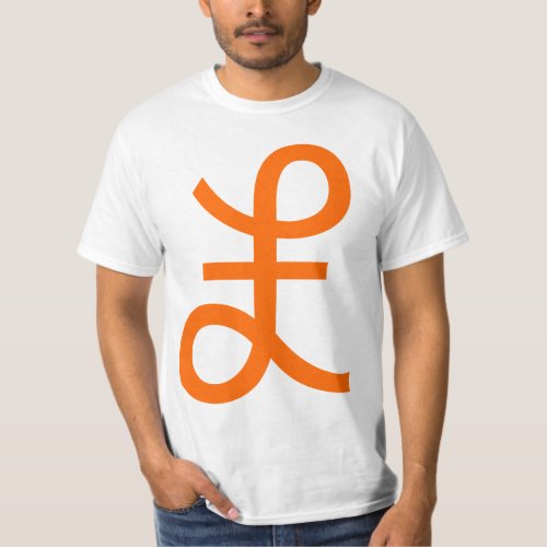 Pound Sign _ Orange T_Shirt