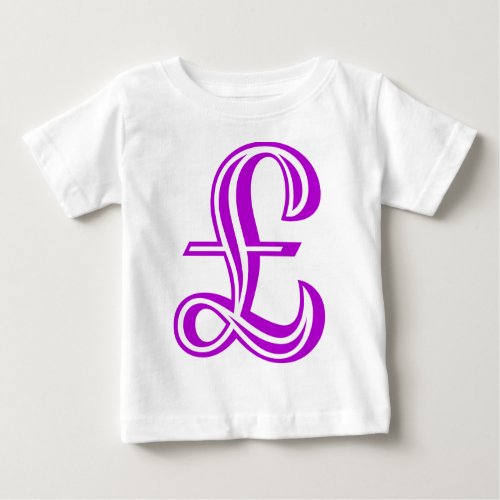 Pound Sign _ Purple Baby T_Shirt