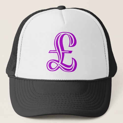 Pound Sign _ Purple Trucker Hat