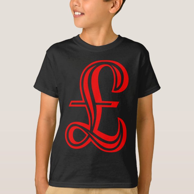 Pound Sign - Red T-Shirt (Front)