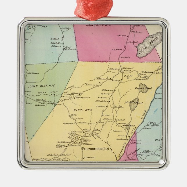 Poundridge, Town Metal Ornament (Front)