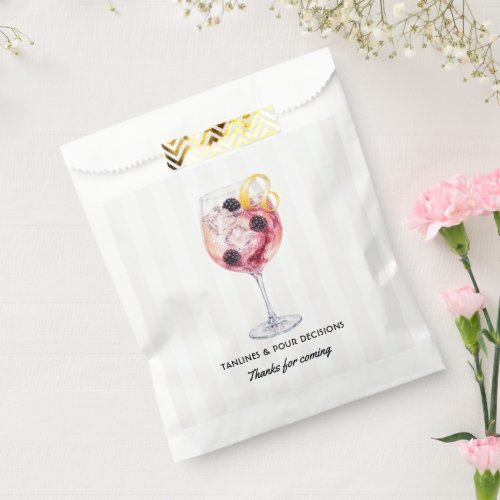 Pour Decisions Coastal Bachelorette Favor Bag