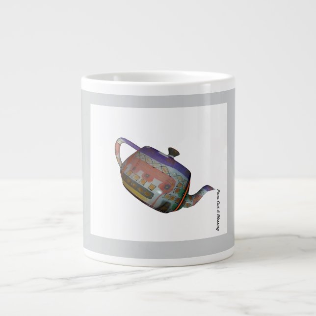 Pour Out A Blessing Gift  Giant Coffee Mug (Front)