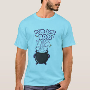 Pour Some Boos T-Shirt   Funny Halloween Ghost Tee