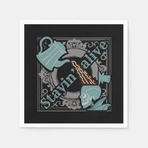 Pour the coffee in! napkins