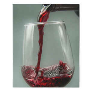 Pour the Red Wine Faux Canvas Print