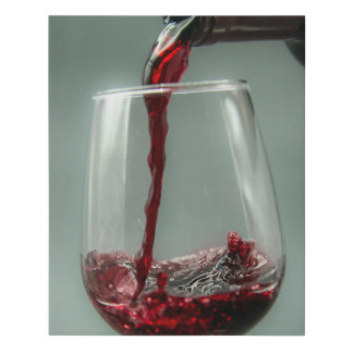 Pour the Red Wine Faux Canvas Print