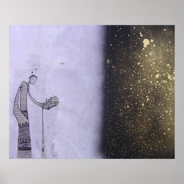 Pouring Beer Sketch Poster (Front)