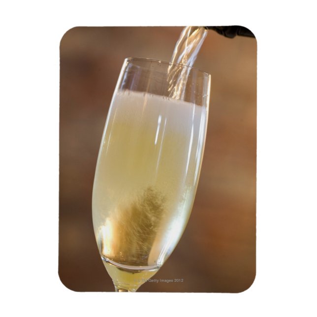 Pouring champagne magnet (Vertical)