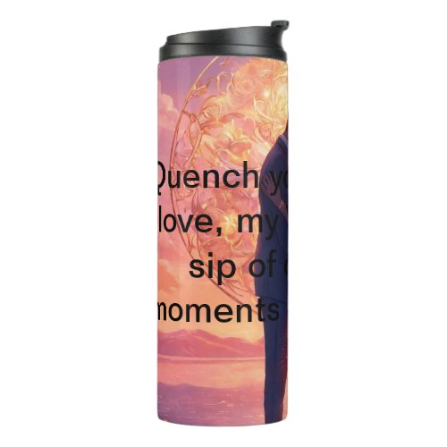 Pouring Love A Sip of Valentines Bliss  Thermal Tumbler