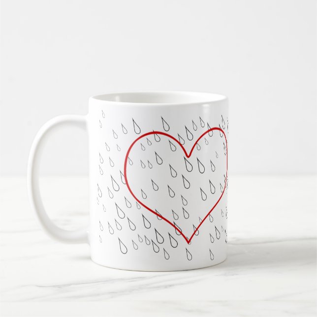 Pouring Rain Coffee Mug (Left)