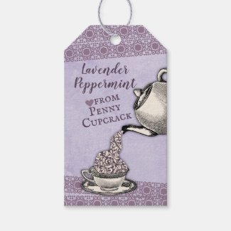 Pouring vintage teapot hand blend tea lavender