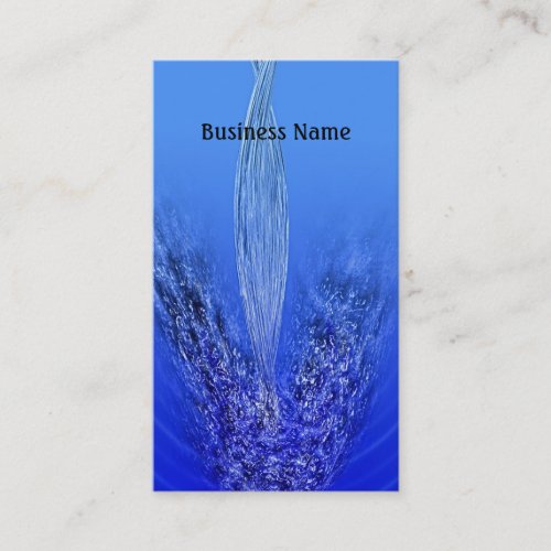 Pouring water business cards