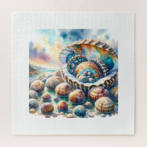 Pourtales Abalone 010624AREF109 _ Watercolor Jigsaw Puzzle