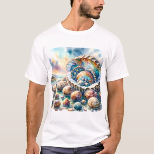 Pourtales Abalone 010624AREF109 _ Watercolor T_Shirt