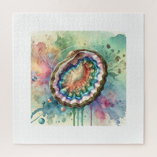 Pourtales abalone 170724AREF126 - Watercolor Jigsaw Puzzle (Vertical)