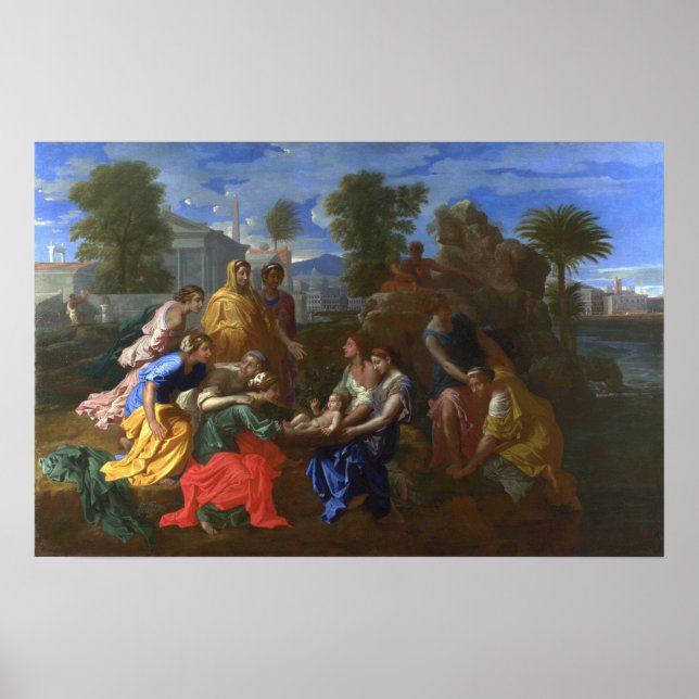 Poussin - Finding Of Moses Poster (Front)