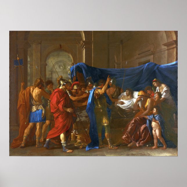 Poussin - The Death Of Germanicus Poster (Front)