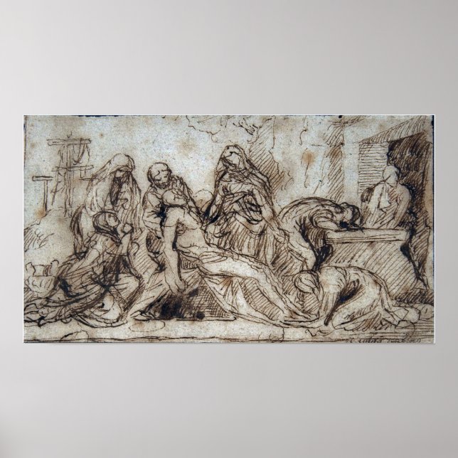 Poussin - The Entombment Poster (Front)