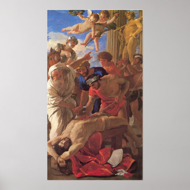 Poussin - The Martyrdom Of Saint Erasmus Poster (Front)