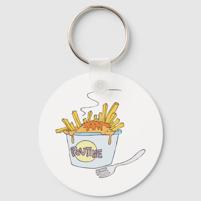 poutine keychain (Front)