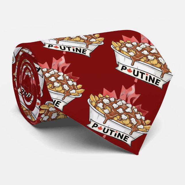 Poutine Neck Tie (Rolled)