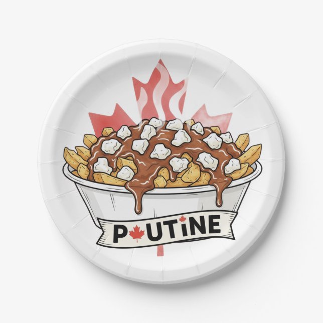 Poutine Paper Plates (Front)