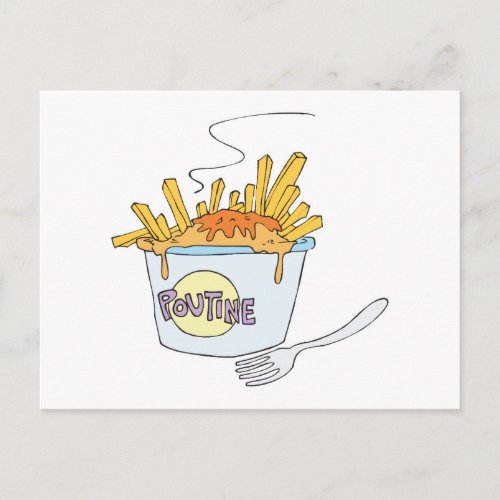 poutine postcard