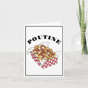 Poutine Quebec Canada Canadian Food French Fries Card